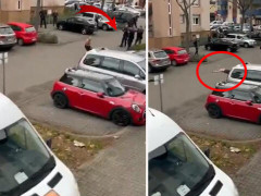 Alman polisi türkiyəli mühaciri anasının gözləri qarşısında vəhşicəsinə öldürdü